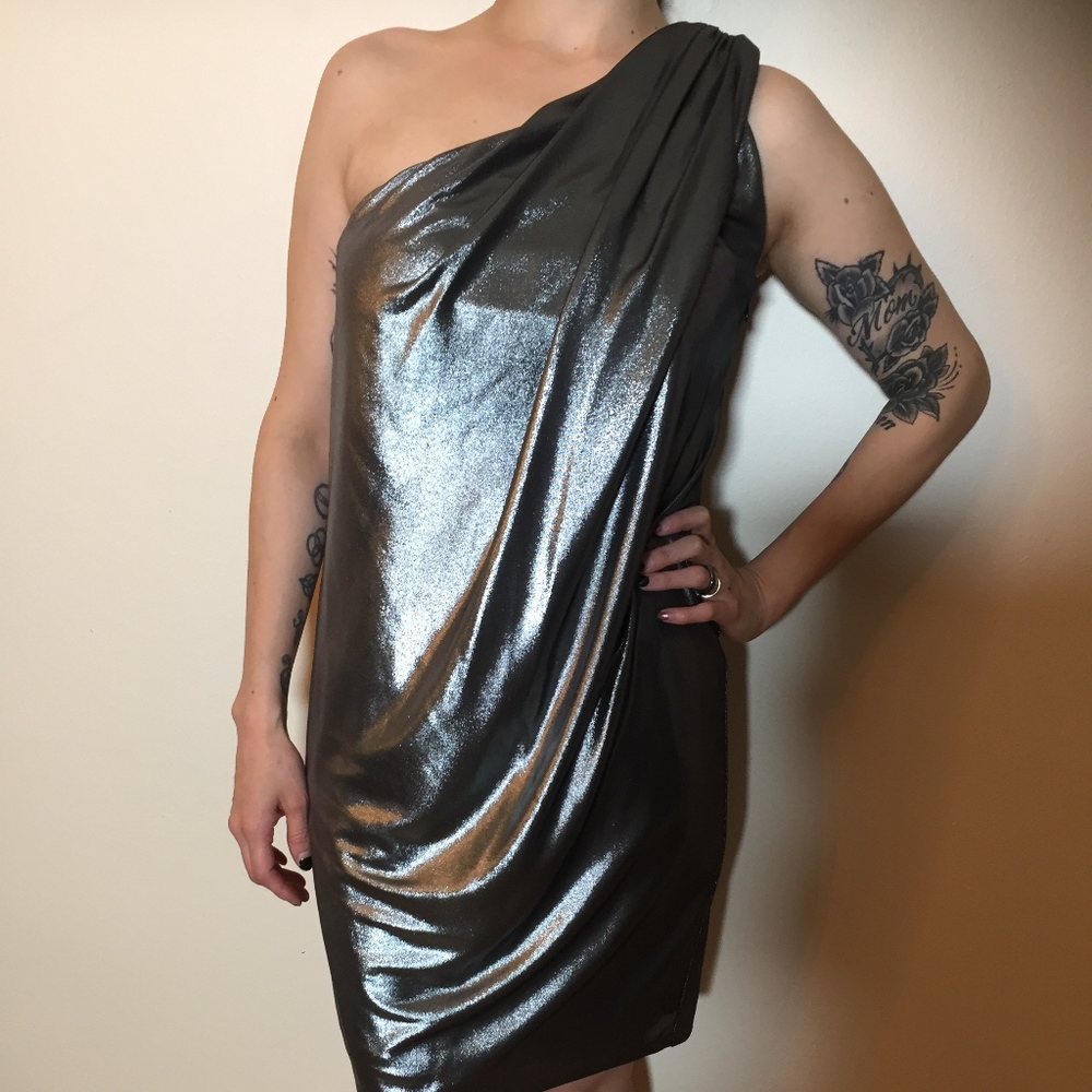 Silver Cocktail/Evening Dress